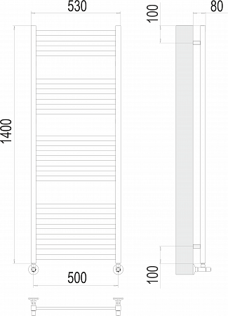 Грета П18 500х1400 Полотенцесушитель  TERMINUS Екатеринбург - фото 3